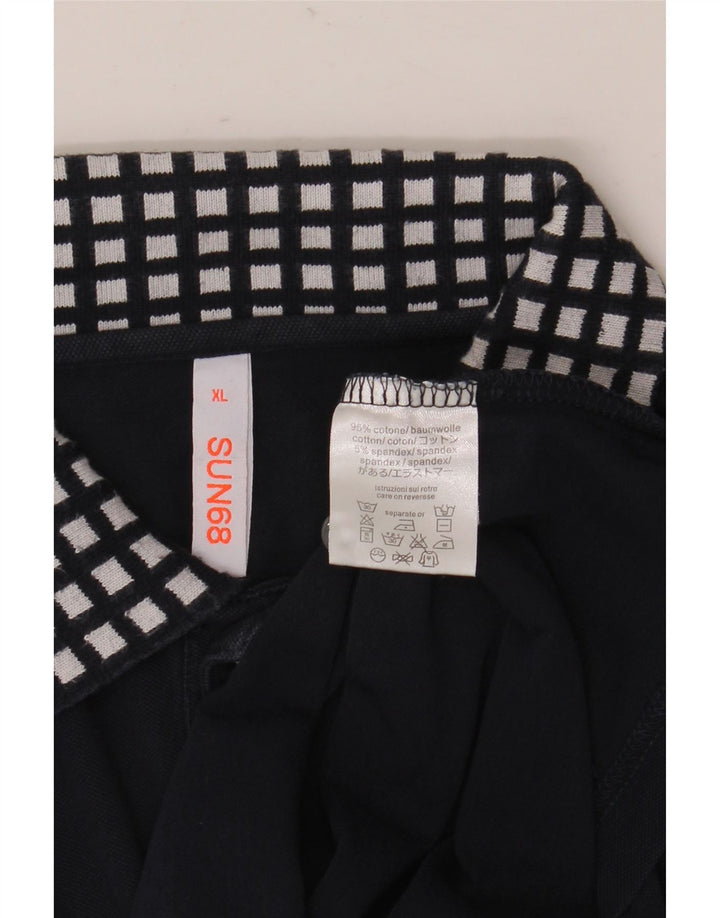 Sun68 Polo pentru bărbați XL Bumbac bleumarin