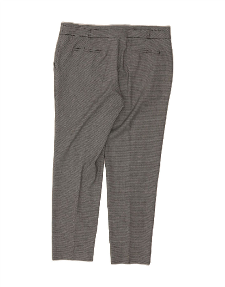 WAREHOUSE Womens Slim Chino Trousers UK 14 Medium W34 L28 Grey Check Vintage Warehouse and Second-Hand Warehouse from Messina Hembry 