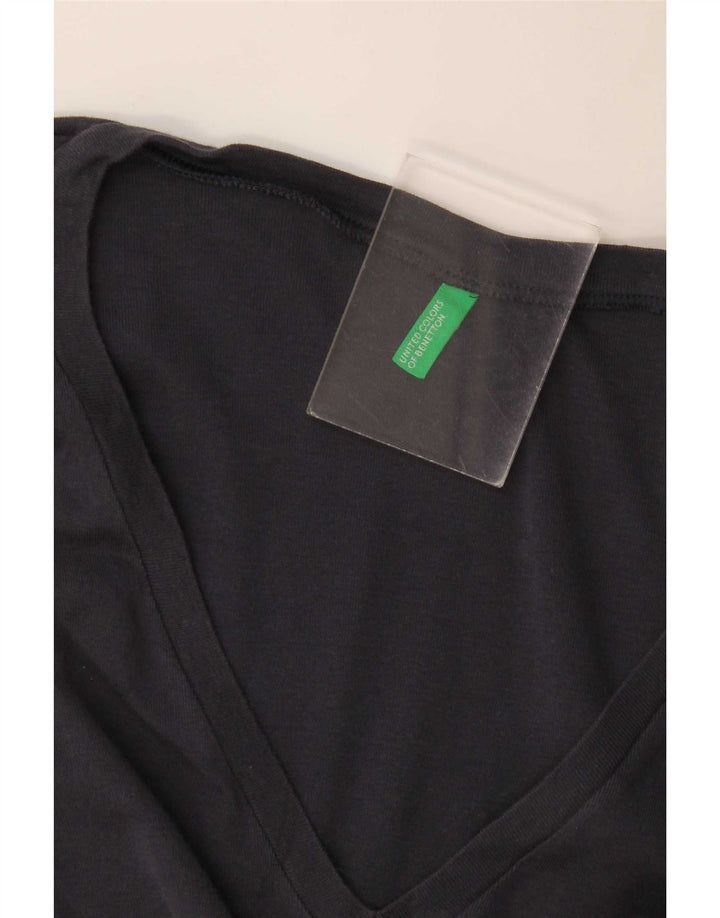 Top pentru femei Benetton cu mânecă lungă UK 12 Medium Bleumarin