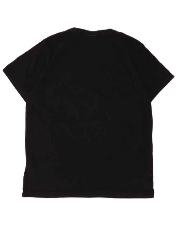ADIDAS Mens Graphic T-Shirt Top Medium Black Cotton