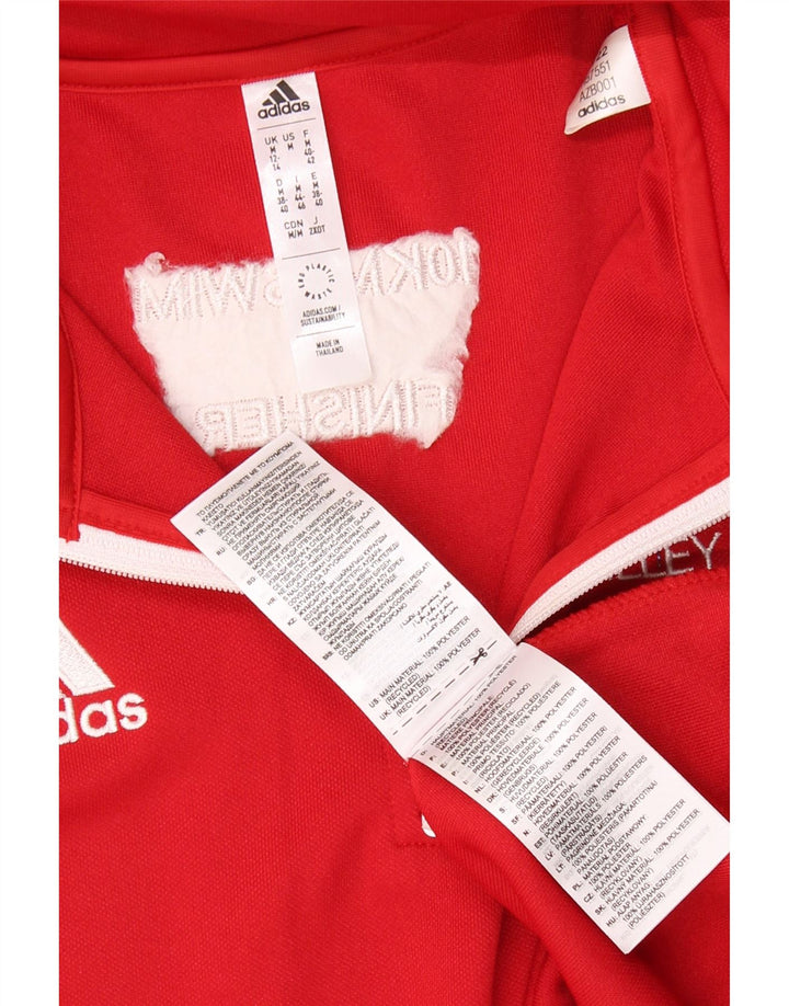 Top de trening ADIDAS Aeroready Graphic Pulover pentru femei UK 12/14 Medium Red