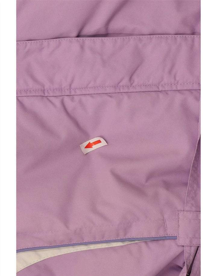Jachetă de schi pentru femei cu glugă Brugi UK 16 mare, mov, poliester color bloc