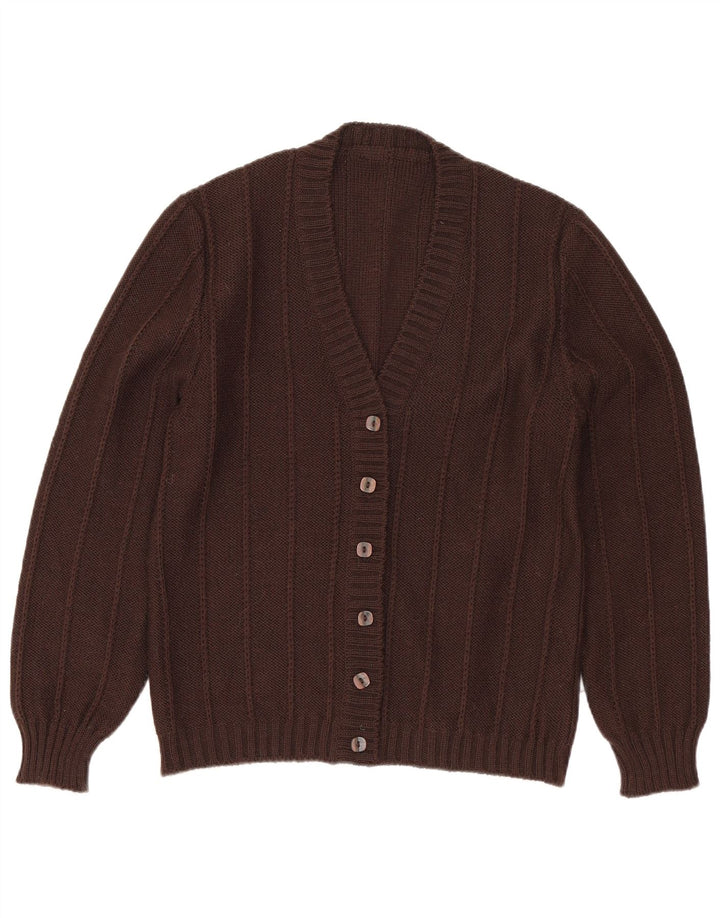 Pulover Cardigan Vintage pentru Damă UK 8 Maro Mic