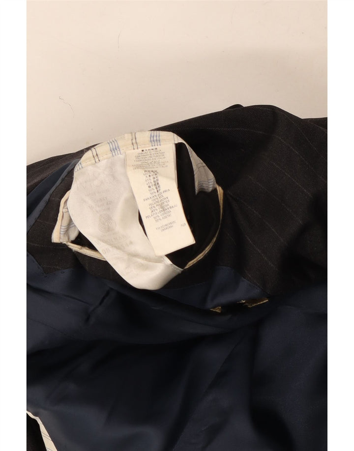 Jachetă pentru bărbați Marks & Spencer, cu 2 nasturi, UK 42, lână mare, gri cu dungi