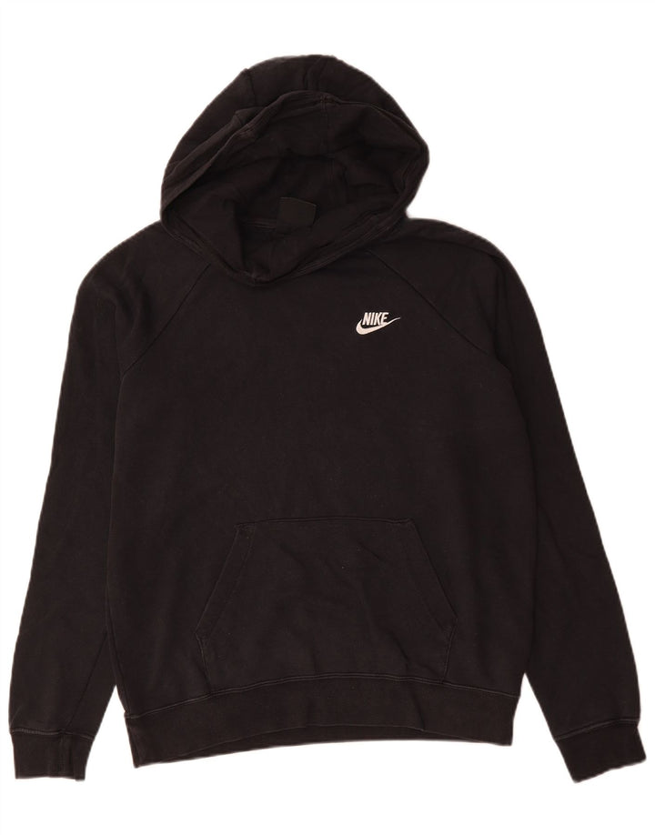 Pulover NIKE pentru bărbați, bumbac mediu negru