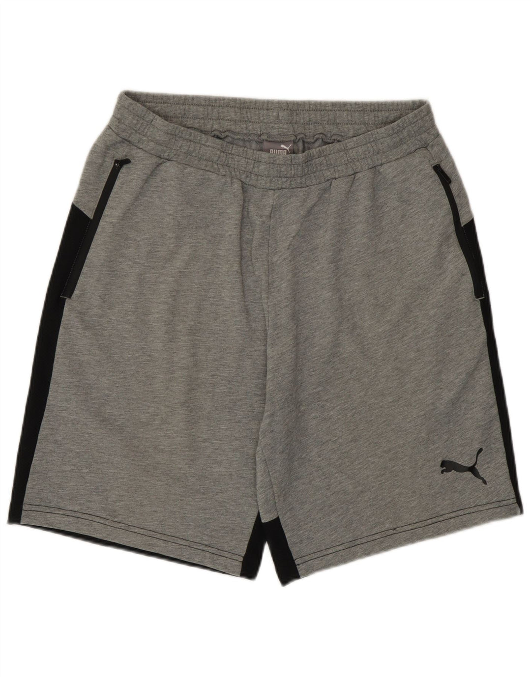 Pantaloni scurți sport Puma pentru bărbați, mari, gri, bumbac color bloc