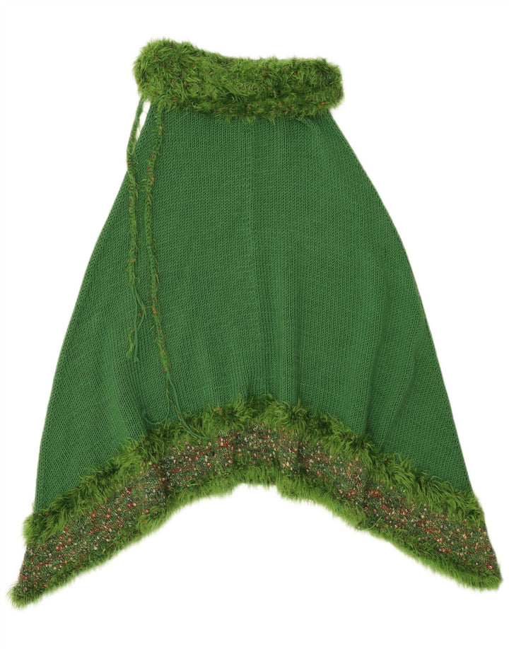Jumper Vintage pentru damă Poncho Mărime Unică Verde