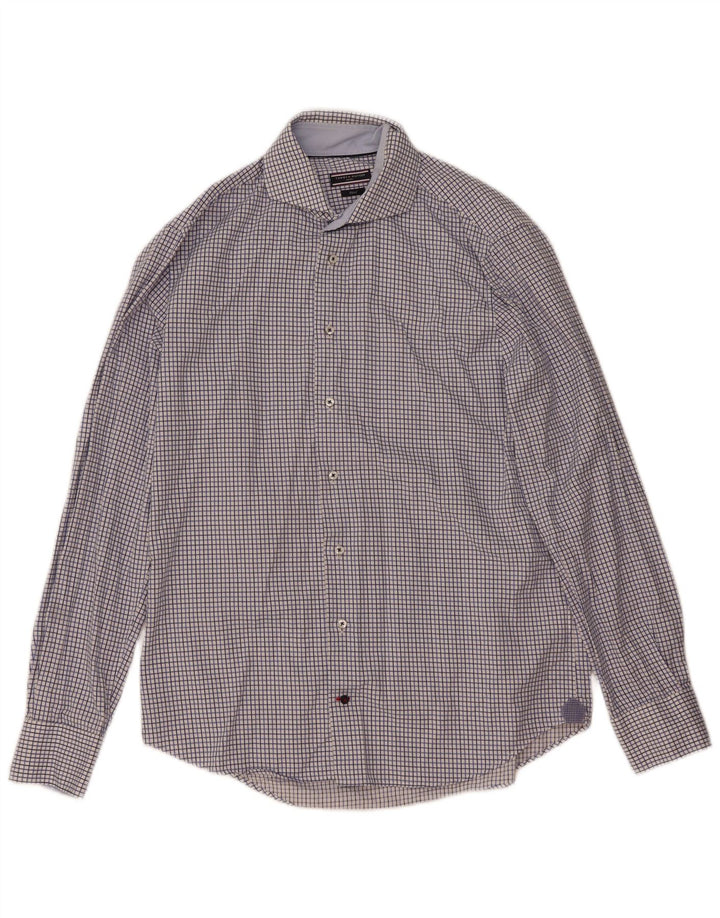Cămașă pentru bărbați Tommy Hilfiger Mărimea 41/16 Lung Blue Check