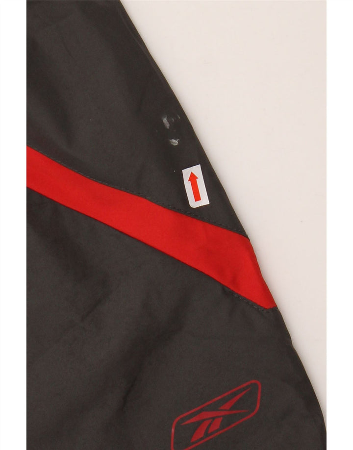 Pantaloni de trening grafic pentru bărbați REEBOK, poliester, gri mic