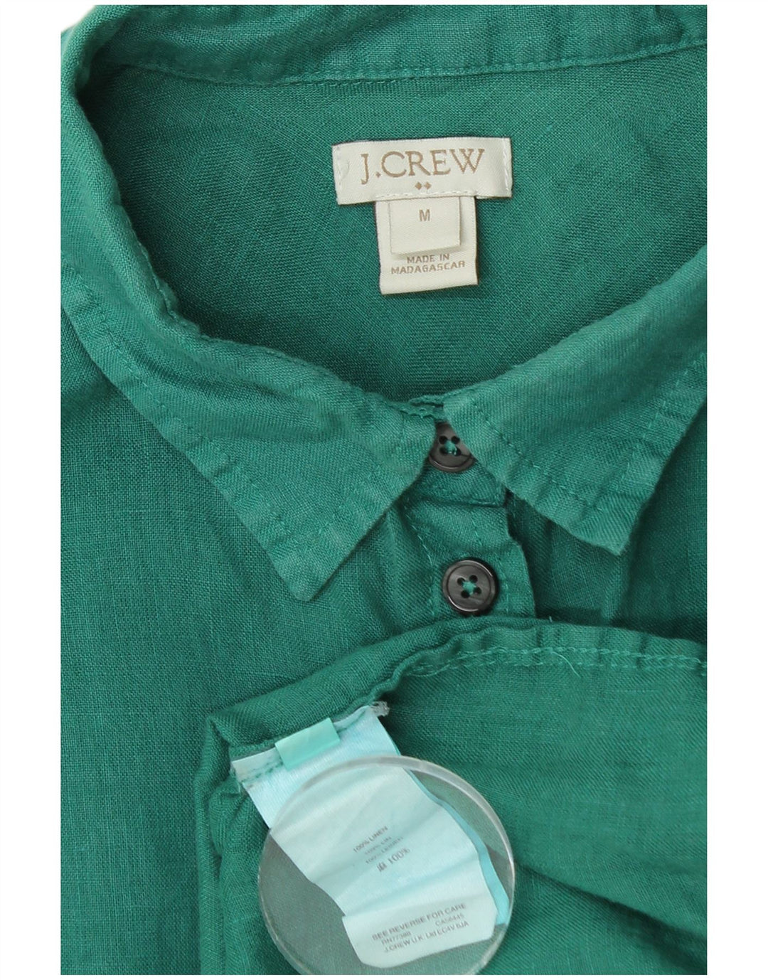 Cămașă pentru femei J. CREW UK 14 Medium Green Linen