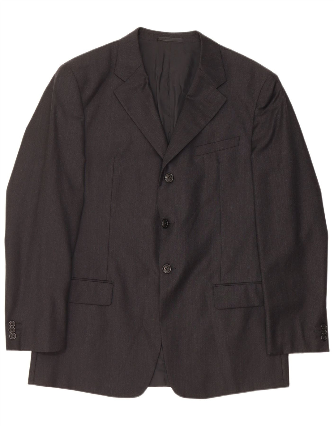 ARMANI COLLEZIONI Jachetă pentru bărbați cu 3 nasturi IT 52 XL Lână neagră