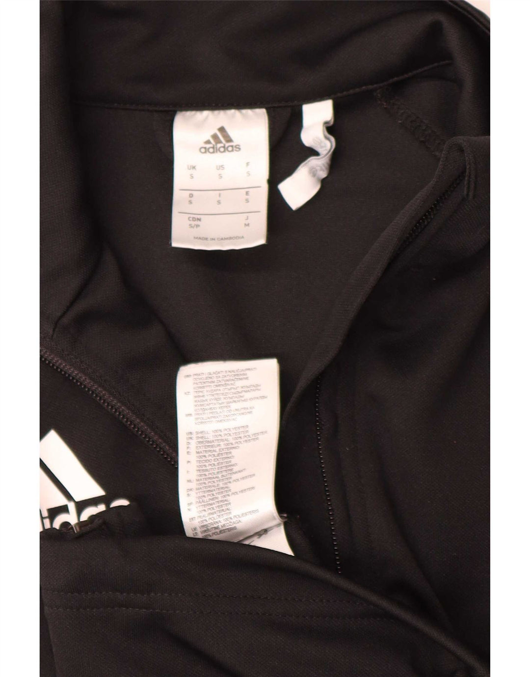 Adidas Climalite Trening Top Jachetă Mic Negru Poliester