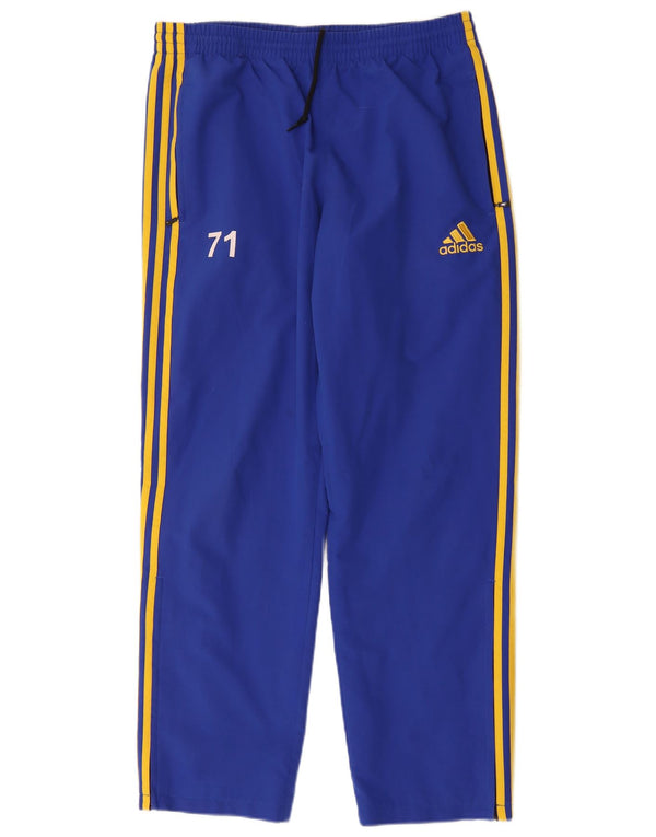 Pantaloni de trening cu grafică Adidas pentru bărbați UK 40/42 Medium Blue Colorblock