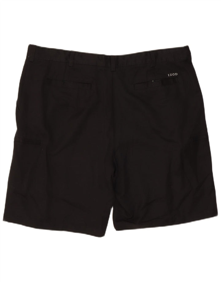 Izod Mens Classics Cargo Shorts W42 2XL Poliester negru