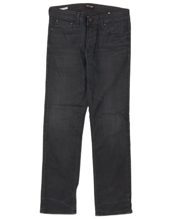 Blugi Jack & Jones Clark Slim pentru bărbați W32 L29, bumbac bleumarin