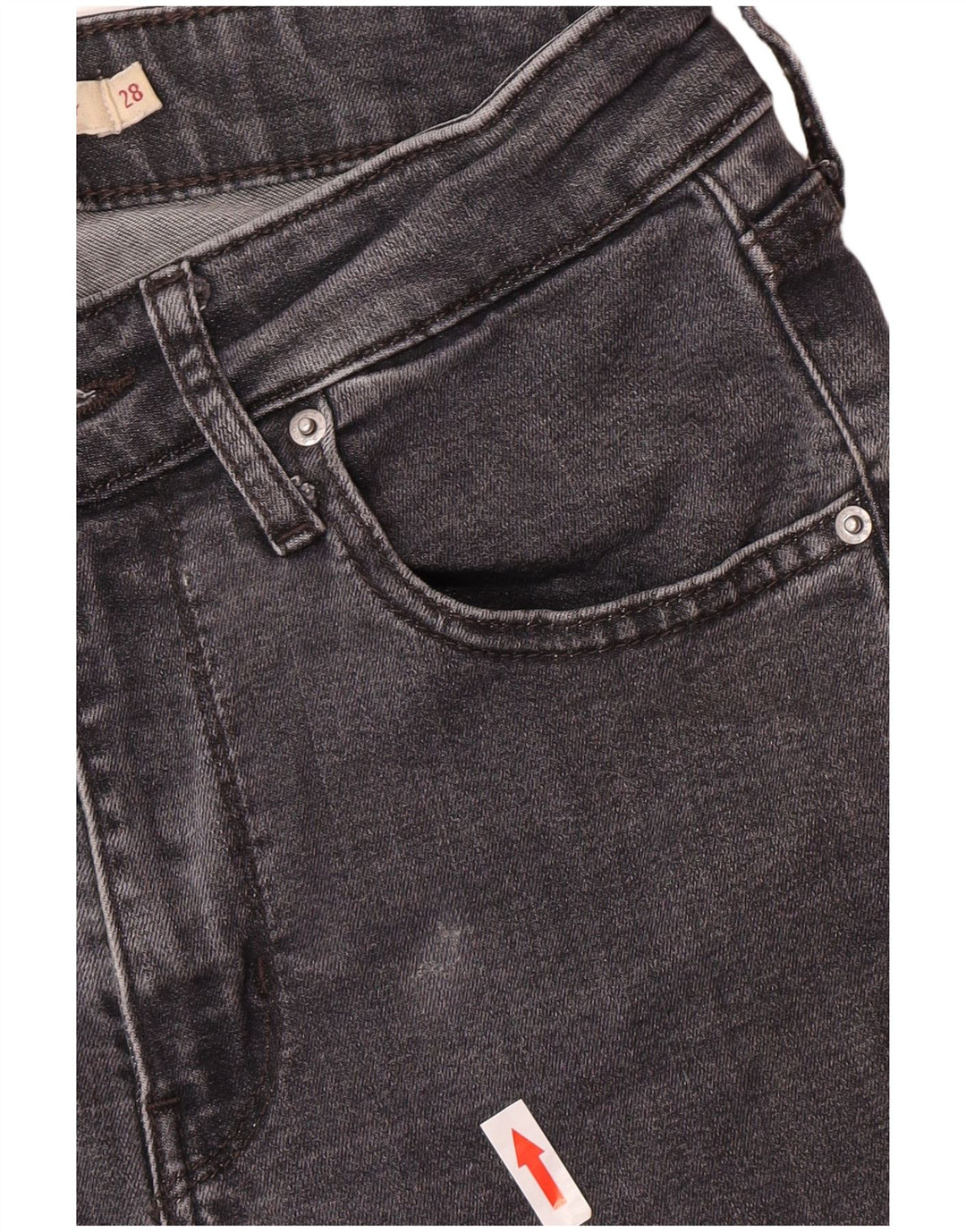 Blugi skinny Levi's 721 pentru femei W28 L28 Lyocell gri