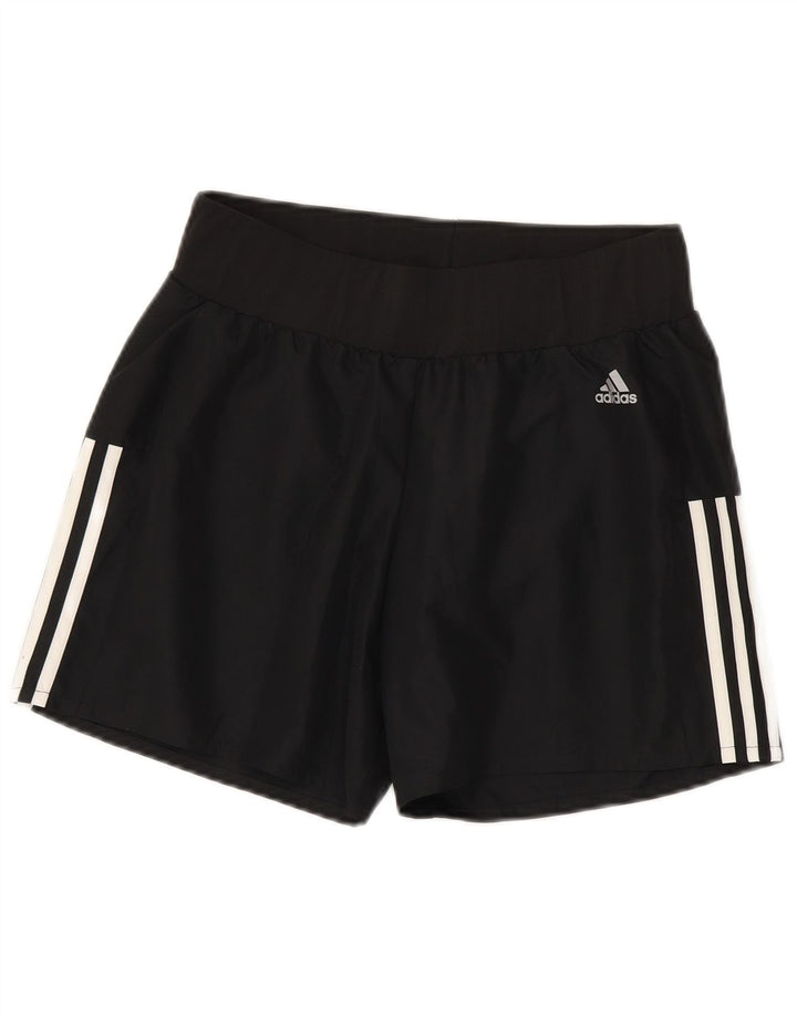 Pantaloni scurți sport Adidas pentru femei UK 10 Small Negru Poliester