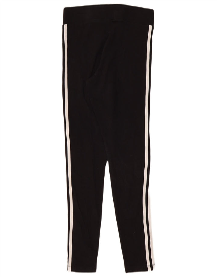 Leggings pentru femei Adidas UK 10, bumbac negru mic