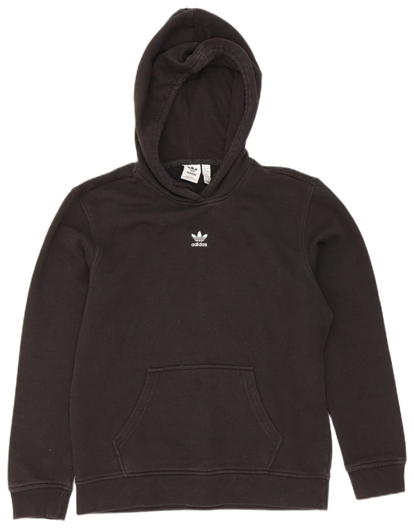 Pulover supradimensionat pentru femei Adidas UK 8 Bumbac negru mic