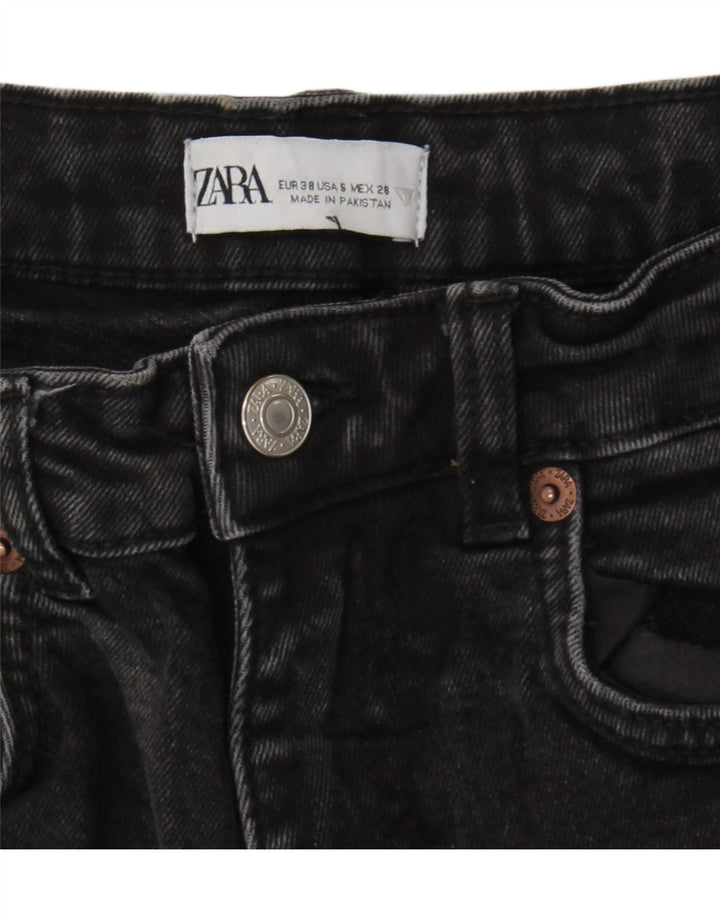 Blugi tăiați pentru femei Zara EU 38 Mici L28 L24 Negri