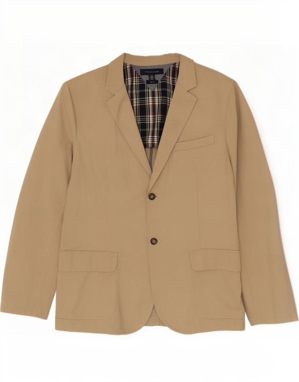 Jachetă cu 2 nasturi Tommy Hilfiger pentru bărbați, mare, bej