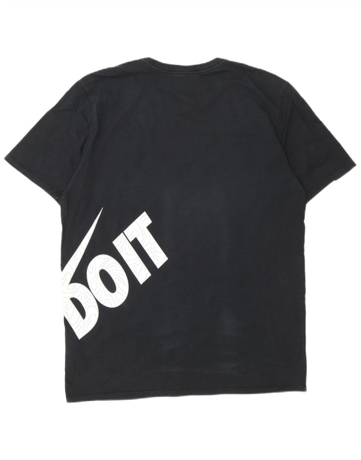 Tricou grafic Nike pentru bărbați Top mare din bumbac negru