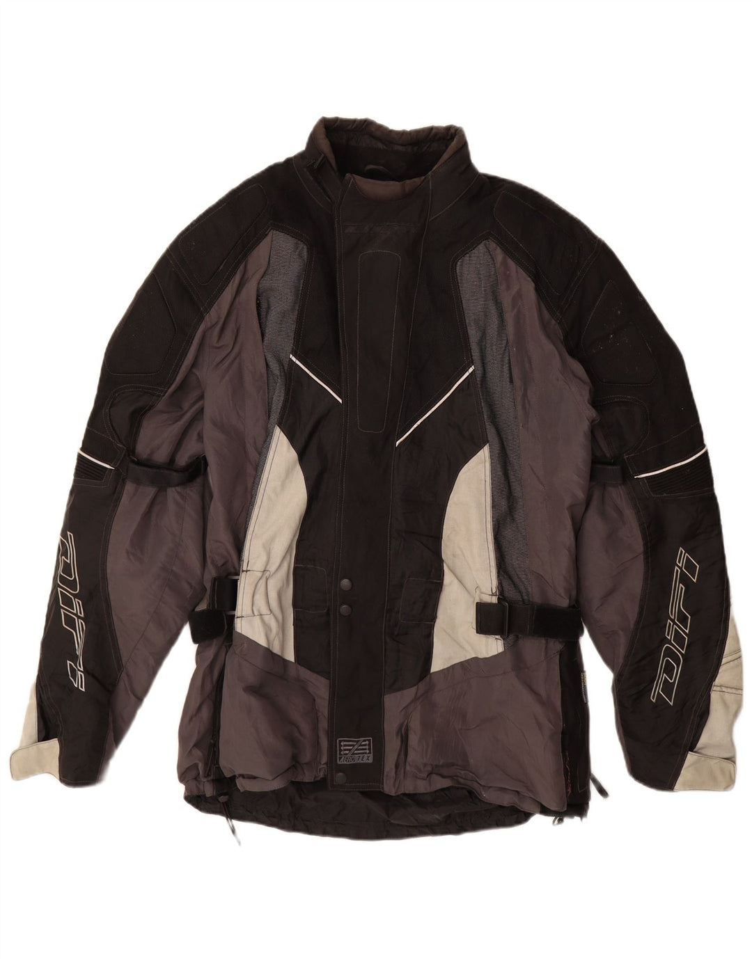 Jachetă Difi Graphic Racer pentru bărbați UK 44 2XL Poliamidă neagră color bloc