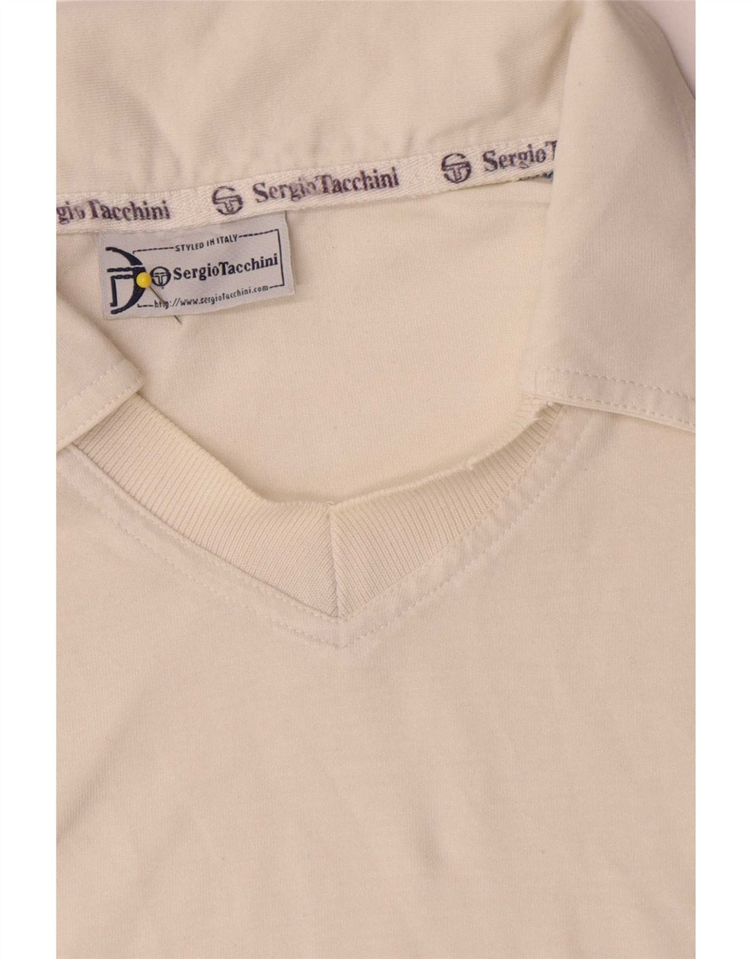 Tricou polo pentru bărbați Sergio Tacchini XL, alb, bloc de culoare