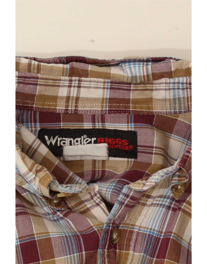Cămașă pentru bărbați Wrangler XL, maro, carouri