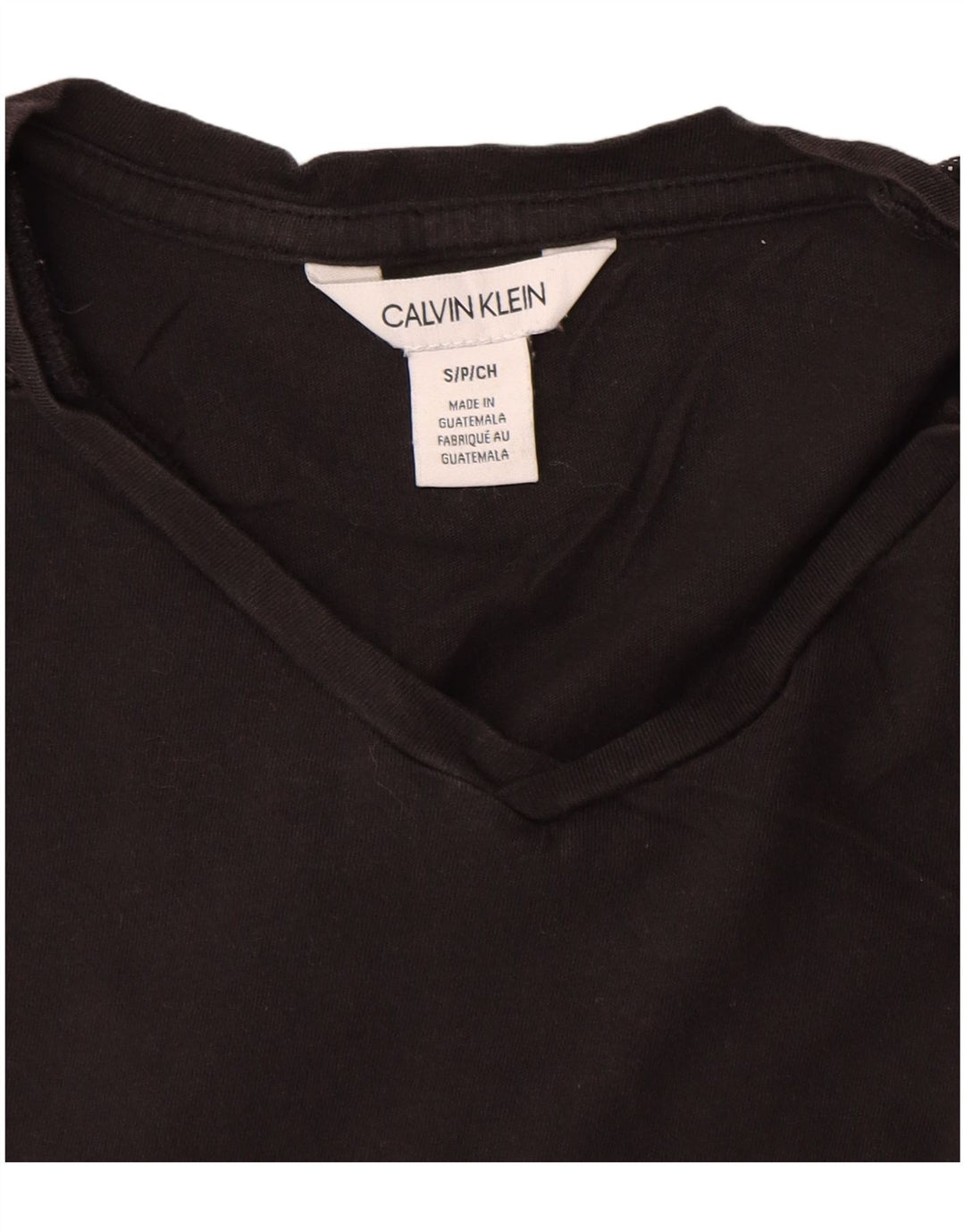 Tricou grafic pentru bărbați CALVIN KLEIN Top mic bumbac negru