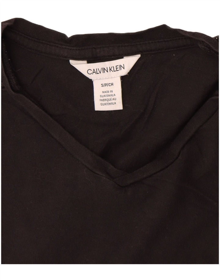 Tricou grafic pentru bărbați CALVIN KLEIN Top mic bumbac negru