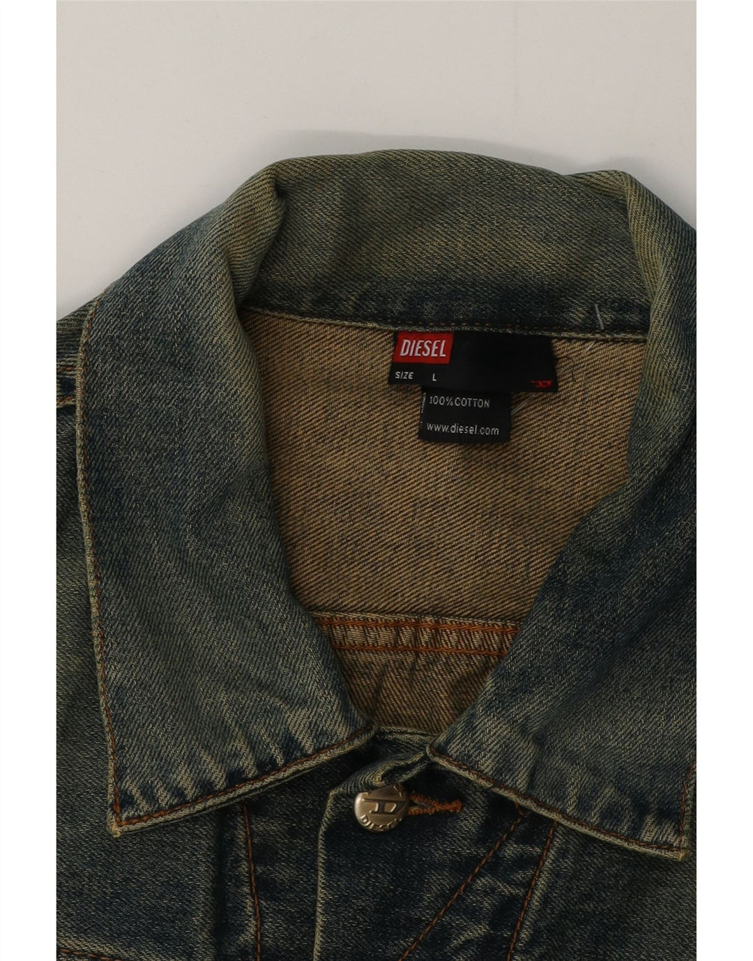 DIESEL Jachetă de blugi pentru bărbați UK 40, mare, albastru, bumbac