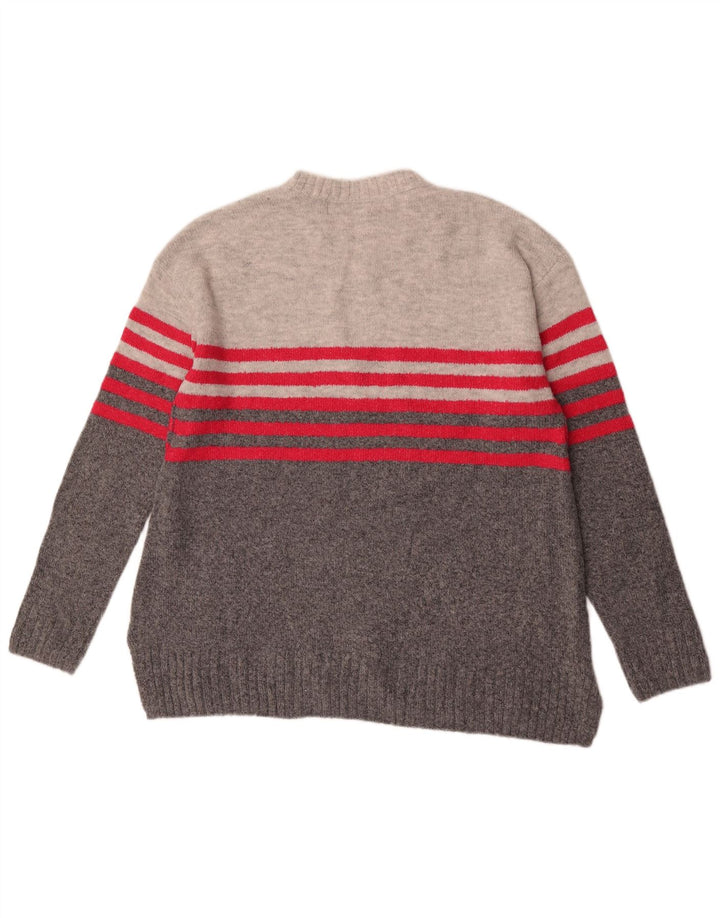 Pulover pentru femei Marks & Spencer cu decolteu triplu UK 14 Gri mediu