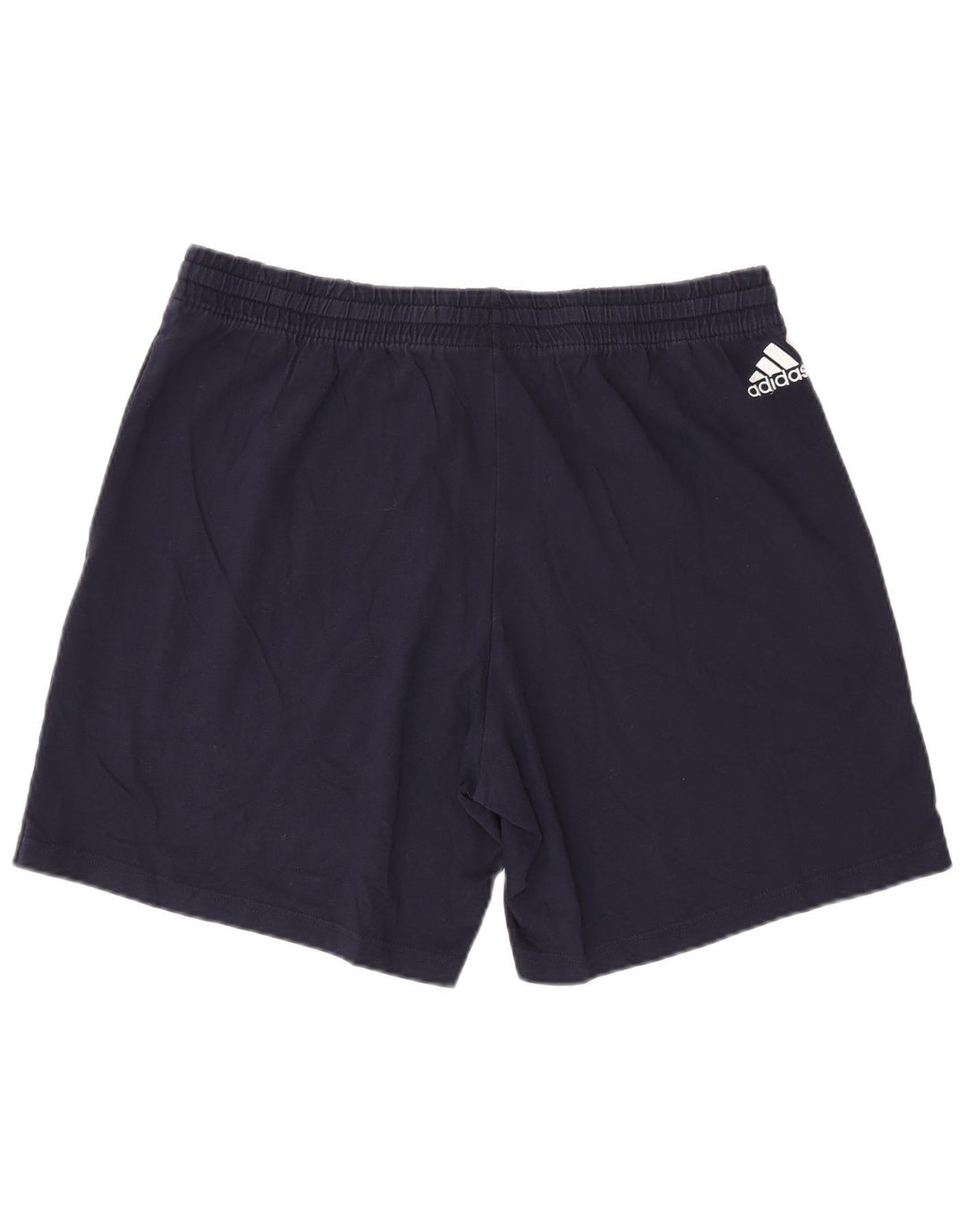 Pantaloni scurți sport grafic ADIDAS XL, bumbac bleumarin