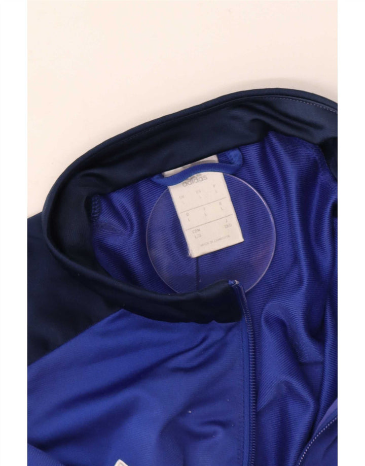 Jachetă de trening pentru bărbați Adidas, mare, albastru, color block