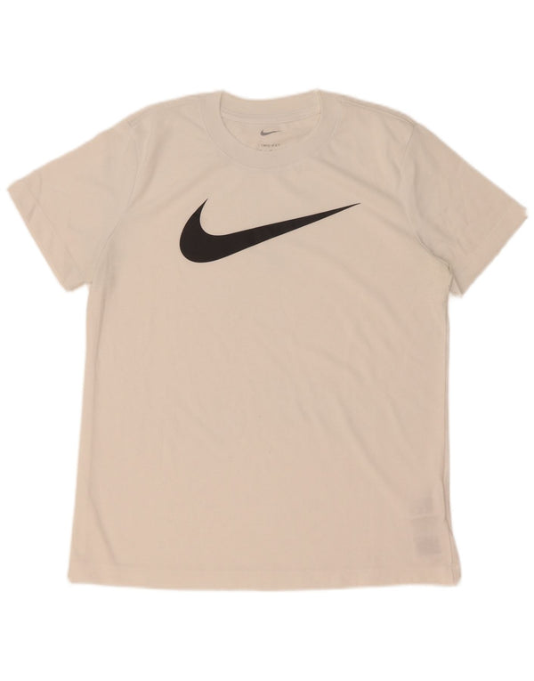 Tricou grafic Nike Dri Fit pentru bărbați Top Medium Alb Poliester