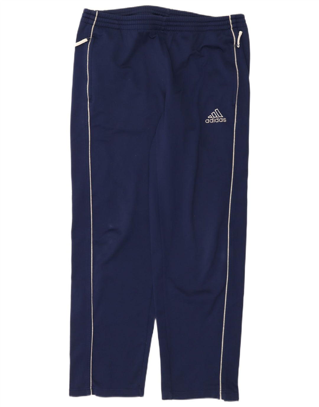Pantaloni de trening Adidas pentru bărbați Marea Britanie 38/40 Poliester mediu albastru bleumarin