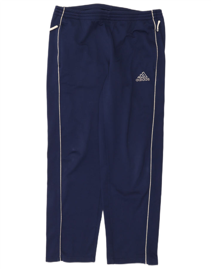 Pantaloni de trening Adidas pentru bărbați Marea Britanie 38/40 Poliester mediu albastru bleumarin