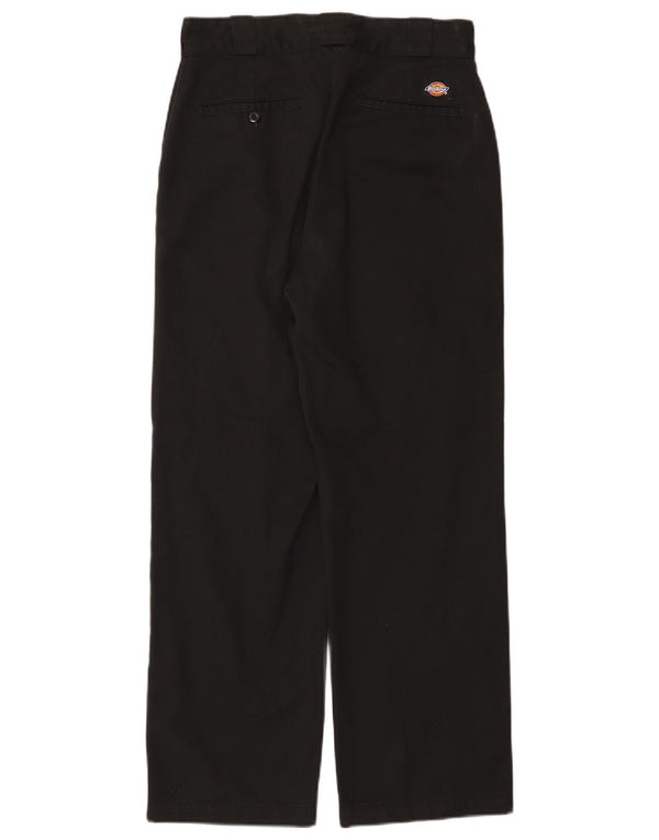Pantaloni chino drepți pentru bărbați Dickies L28 L27 Poliester negru