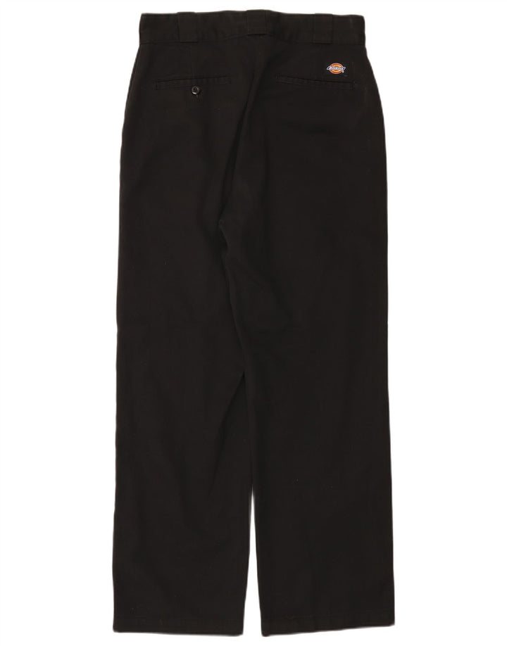 Pantaloni chino drepți pentru bărbați Dickies L28 L27 Poliester negru
