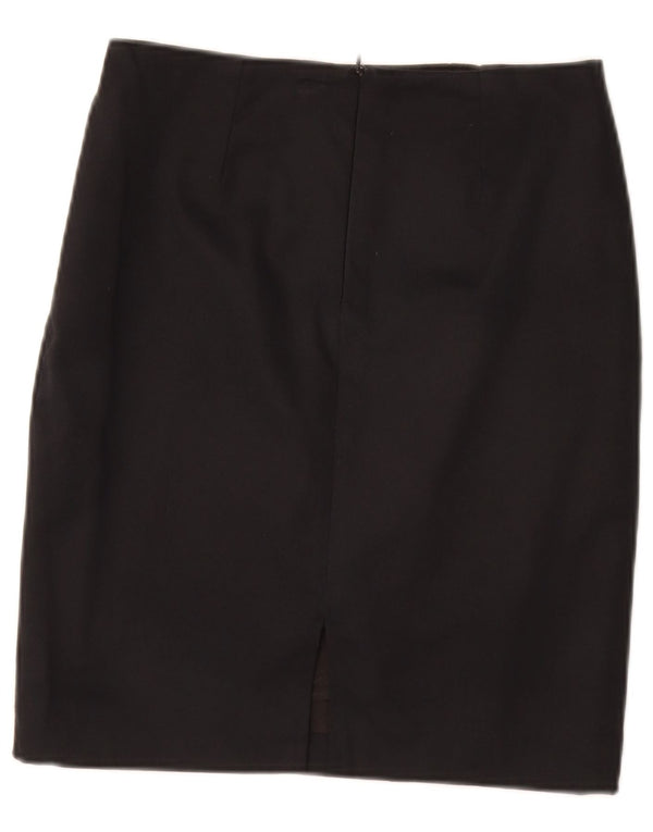New Penny Womens Straight Skirt IT 40 Small W26 Black Cotton