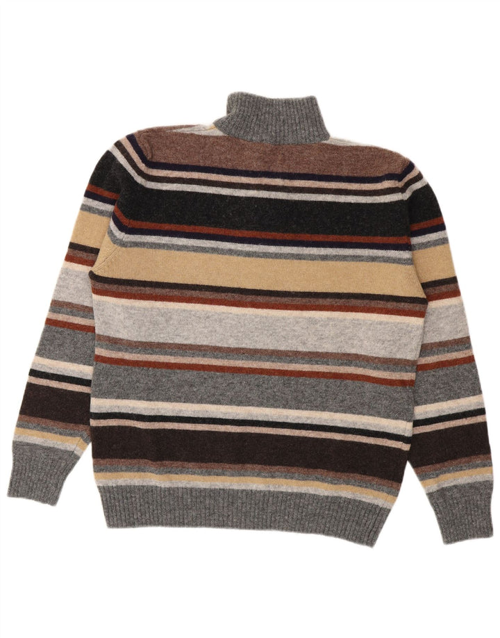 Pulover Brooksfield pentru bărbați, cu fermoar, cu gât, IT 50, cu dungi medii, multicolore