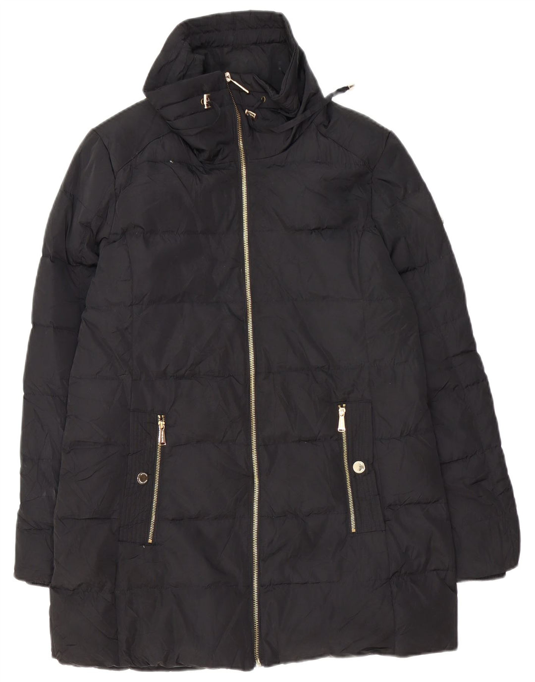 Palton supradimensionat pentru femei Michael Kors UK 10 Poliester negru mic