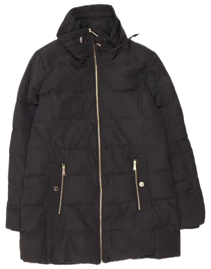 Palton supradimensionat pentru femei Michael Kors UK 10 Poliester negru mic