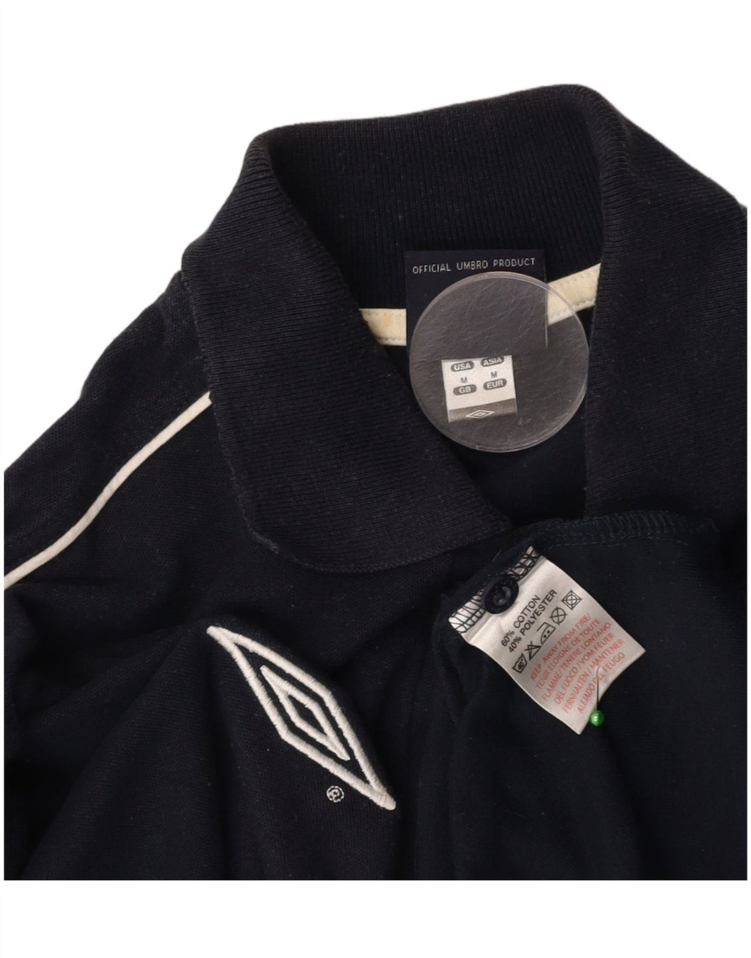 Cămașă polo UMBRO pentru bărbați, bumbac, albastru bleumarin mediu