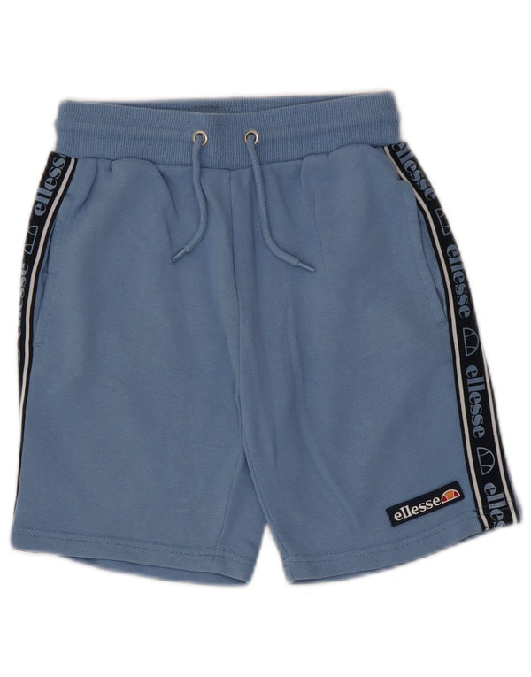 Pantaloni scurți sport grafic Ellesse pentru băieți 10-11 ani, bumbac color block, albastru
