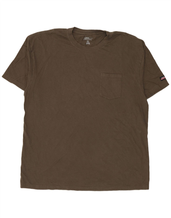 Tricou pentru bărbați Dickies Top 3XL Kaki Bumbac