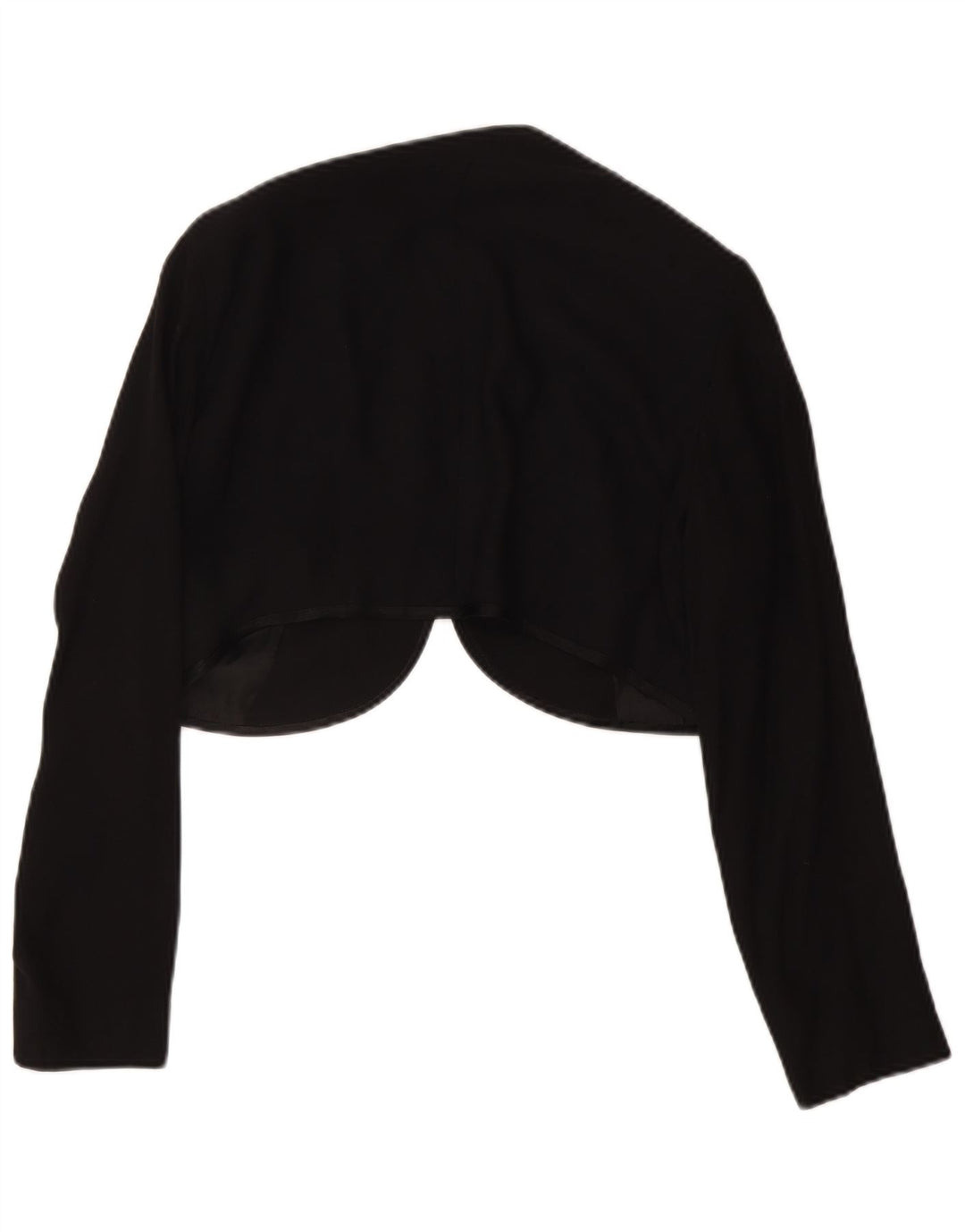 Le Full Womens Open Bolero Jacket IT 44 Medium Black Viscose