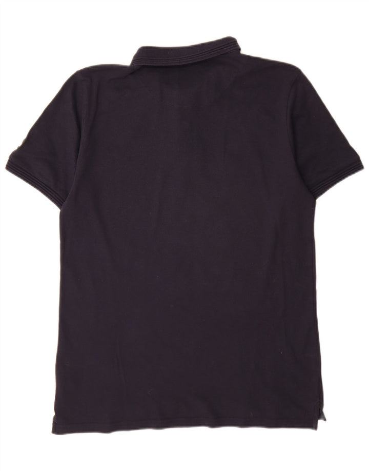 Tricou polo Sundek pentru bărbați, bumbac, albastru bleumarin mediu