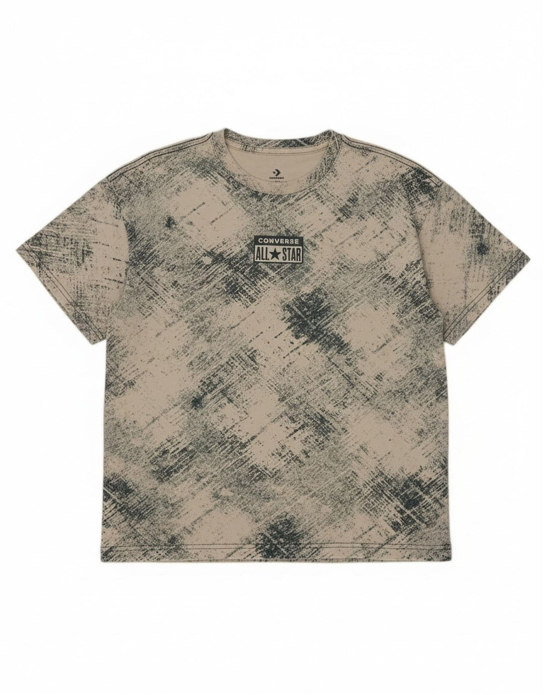 Tricou cu grafică Converse pentru băieți Top 12-13 ani, mare, alb, carouri